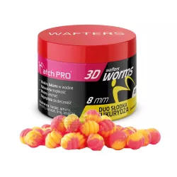 Przynęty MatchPro 3D WORMS Wafters 8mm - DUO SŁODKA KUKURYDZA