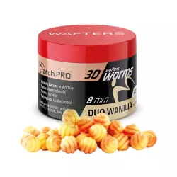 Przynęty MatchPro 3D WORMS Wafters 8mm - DUO WANILIA