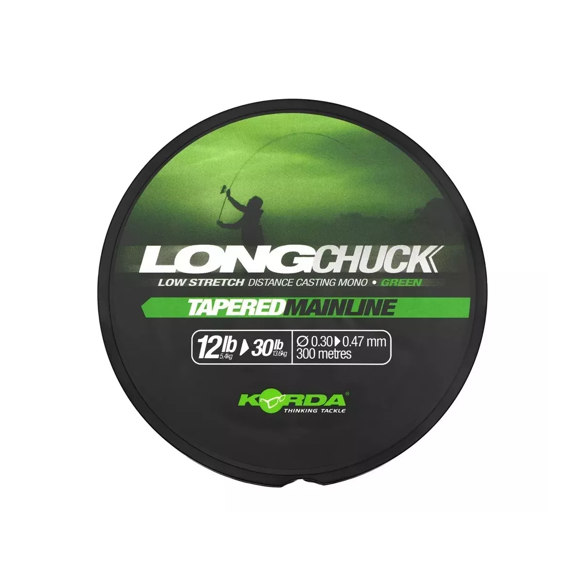 Żyłka koniczna Korda LongChuck Tapered Mainline Green 300m - 0.30-0.47mm