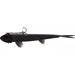 P075-026-121 Guma Westin TwinTeez Pelagic V-Tail R'N'R 21cm - Black Mamba