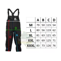 P0200324 Spodnie Preston DFX Bib & Brace - roz. XXL