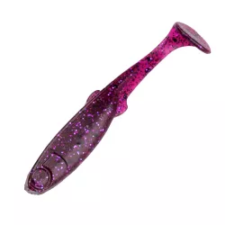 Gumy Perch Professor Fluky Shad 2" / 5cm - 02 Purple Pepper