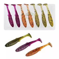 Gumy Perch Professor Fluky Shad 2" / 5cm - MIX KOLORÓW