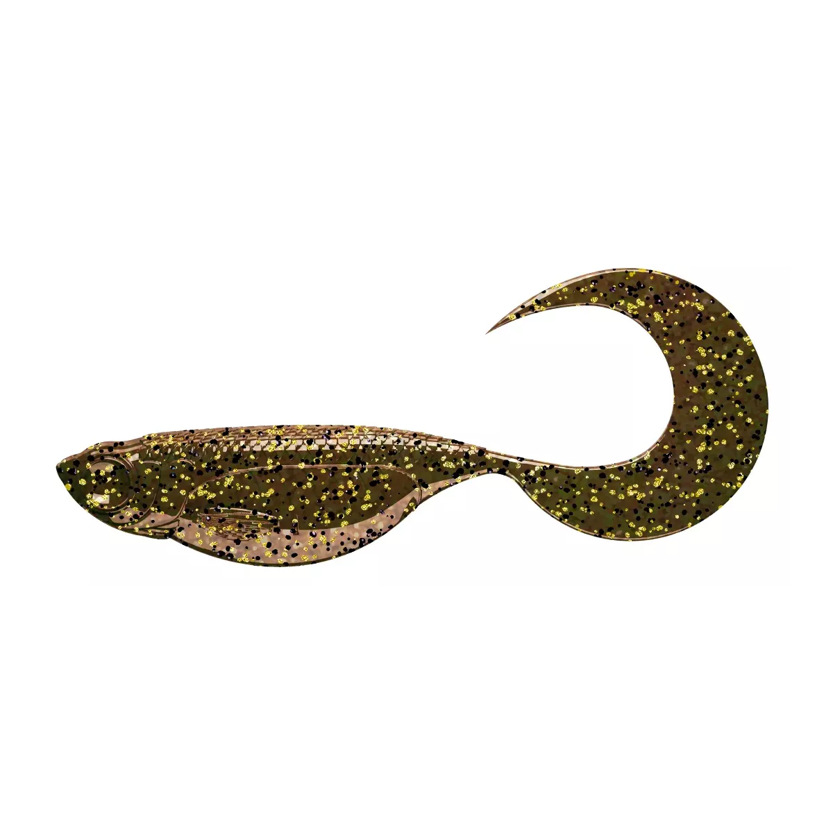 Libra Lures Embrion Twist Tail 1.75'' 4.5cm - 033 / MOTOR OIL BROWN