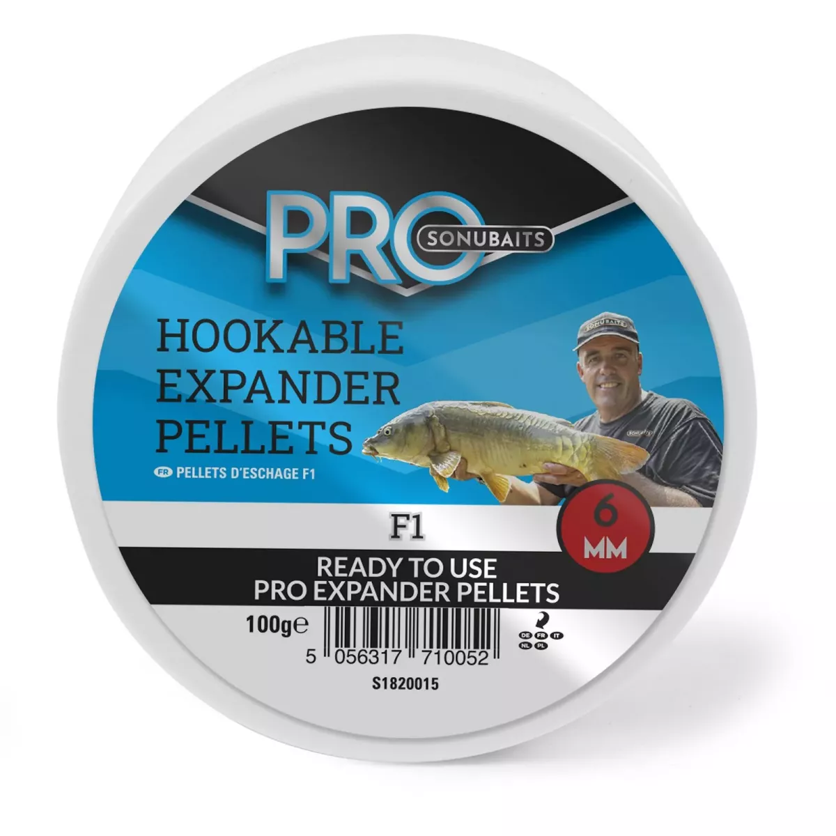 S1820015 Sonubaits Pro Hookable Expander Pellets 6mm - F1