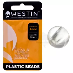 T80-823-194 Koraliki Westin Plastic Beads - TRANSPARANT / 4mm