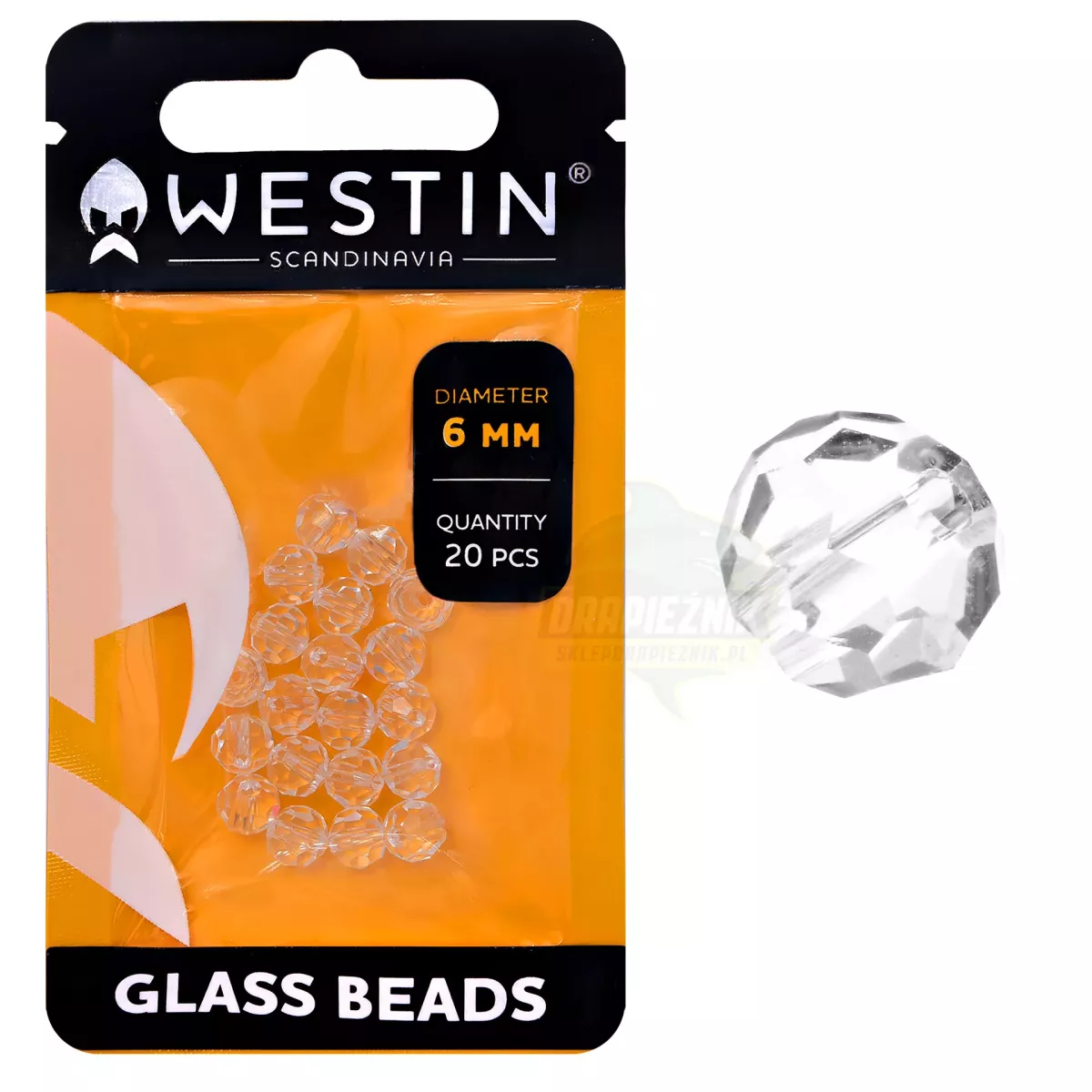 Koraliki Westin Glass Beads - TRANSPARANT / 6mm