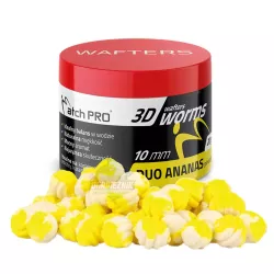 Przynęty MatchPro 3D WORMS Wafters 10mm - DUO ANANAS