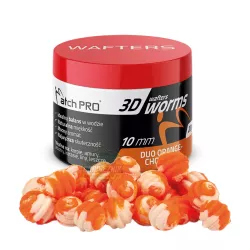 Przynęty MatchPro 3D WORMS Wafters 10mm - DUO ORANGE CHOCOLATE
