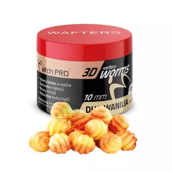 Przynęty MatchPro 3D WORMS Wafters 10mm - DUO WANILIA