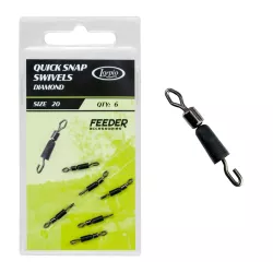 73-200-020 Łączniki Lorpio Quick Snap Swivels - Diamond / roz. 20