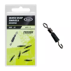 73-200-022 Łączniki Lorpio Quick Snap Swivels - Diamond / roz. 22