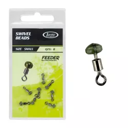 73-203-001 Krętliki z koralikiem Lorpio Swivel Beads - roz. S