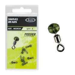 73-203-002 Krętliki z koralikiem Lorpio Swivel Beads - roz. M