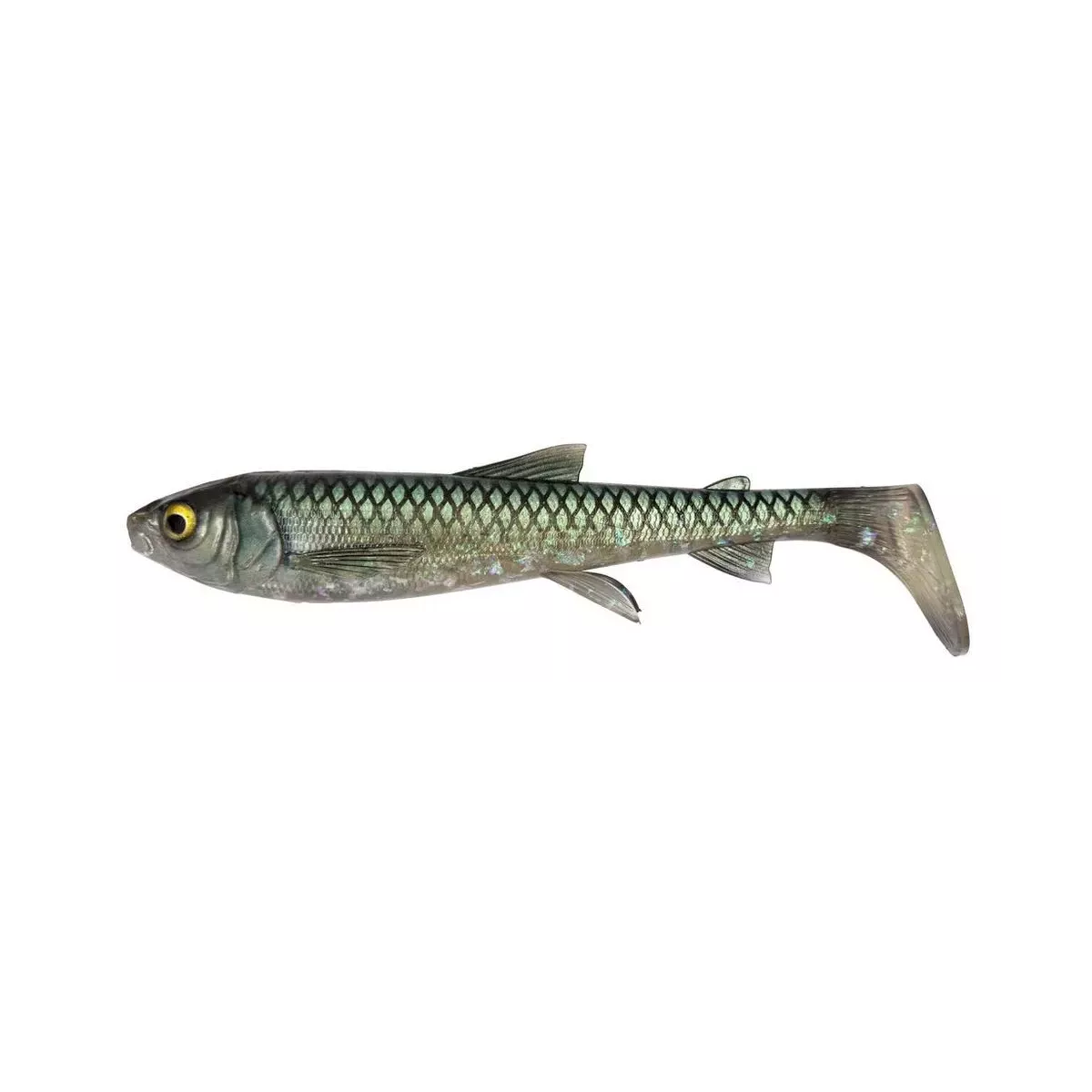 1618602 Guma Savage Gear 3D Whitefish Shad 23cm - GREEN PEARL GLITTER