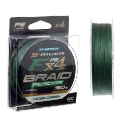 Plecionka Flagman S-River PE Braid Hybrid F4 Feeder Moss Green 150m