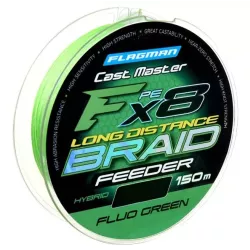 Plecionka Flagman Cast Master Long Distance Feeder X8 Fluo Green 150m