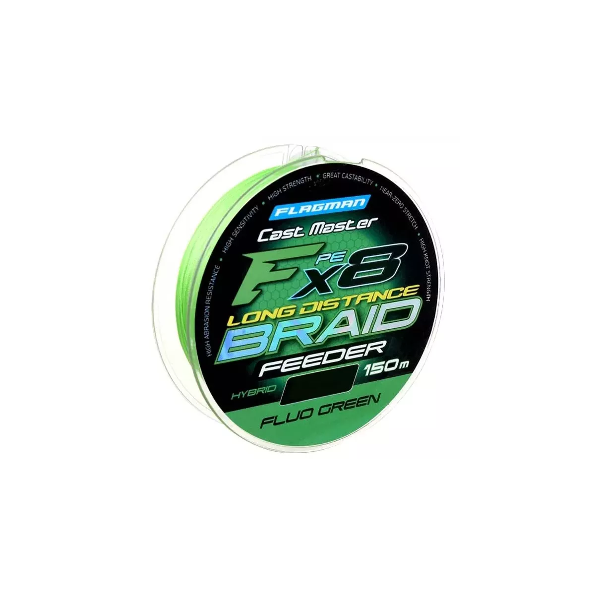 Plecionka Flagman Cast Master Long Distance Feeder X8 Fluo Green 150m