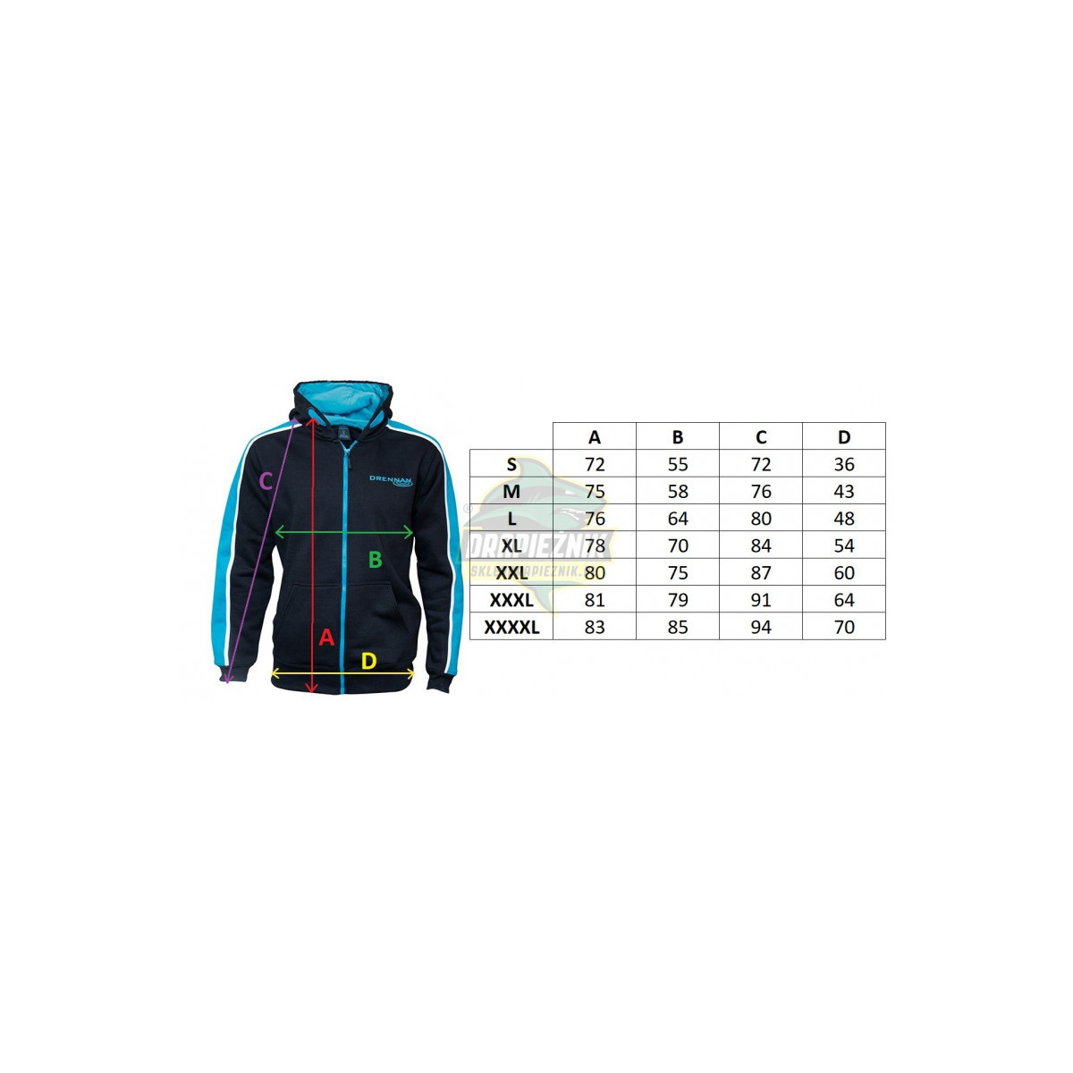Bluza Drennan Specialist Full Zip Hoody