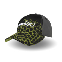 GHH006 Czapka Matrix Hex Print Baseball Cap - Black