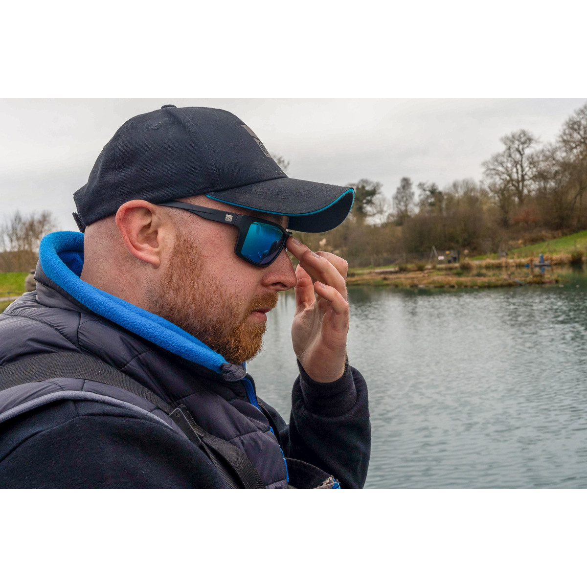 P0200450 Okulary Preston Inception Wrap Sunglasses - Ice Blue Lens