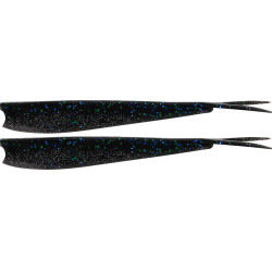 P208-858-021 Gumy Westin TwinTeez  V-Tail 15cm - Black Magic