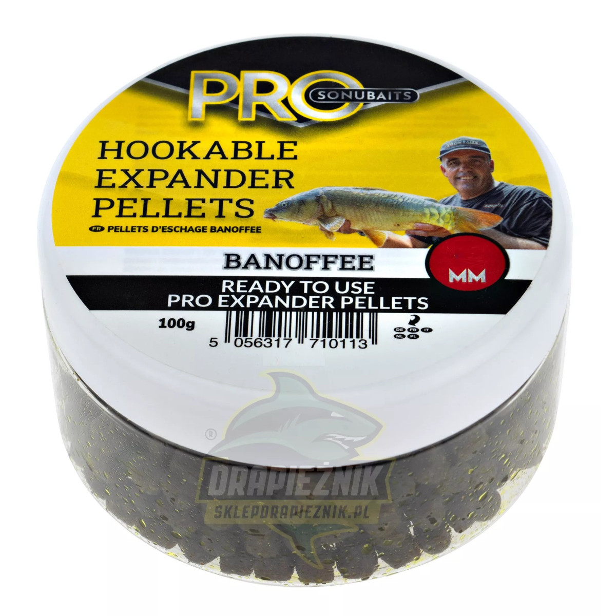 Sonubaits Pro Hookable Expander Pellets 8mm - Banoffee