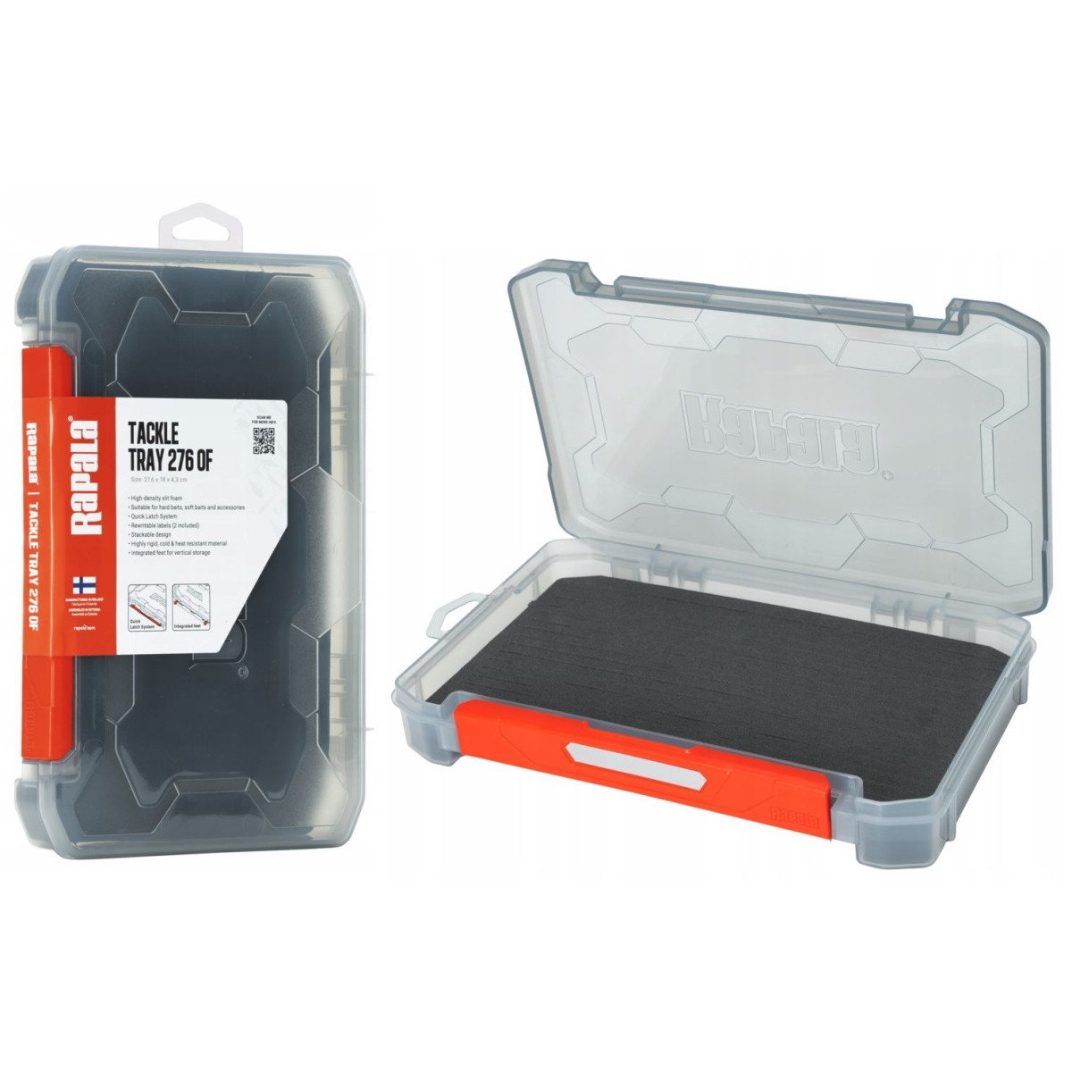 Pudełko Rapala Tackle Tray Open Foam RTT276OF - 27.6x18x4.3cm