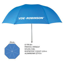 Parasol wędkarski VDE-Robinson okrągły 67-PR-001 - 2.5m