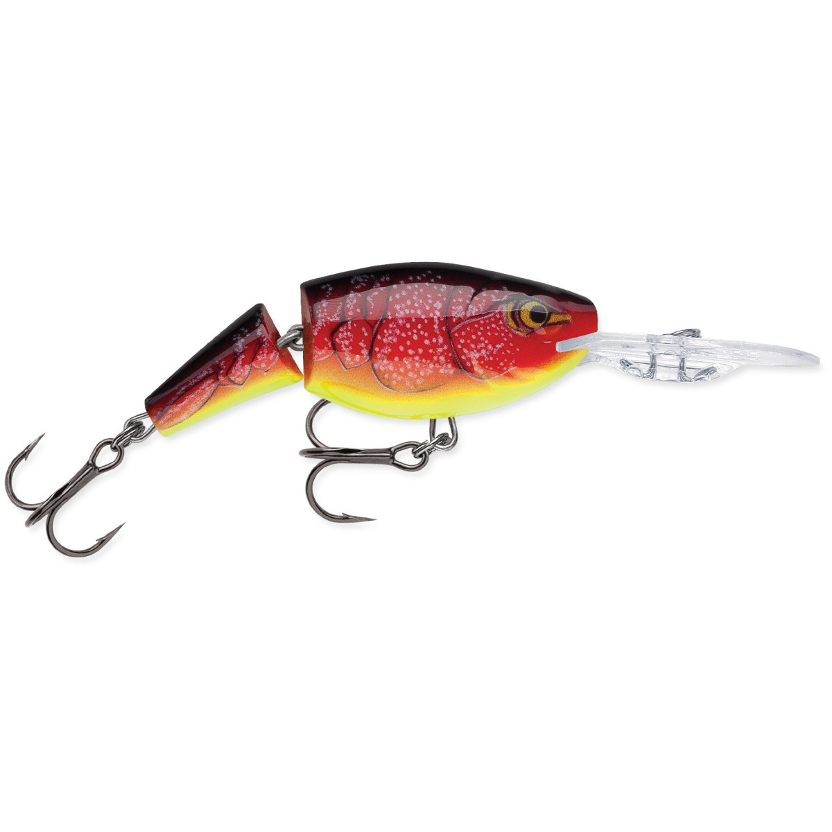 Wobler Rapala Jointed Shad Rap 7cm - RFCW / Redfire Crawdad