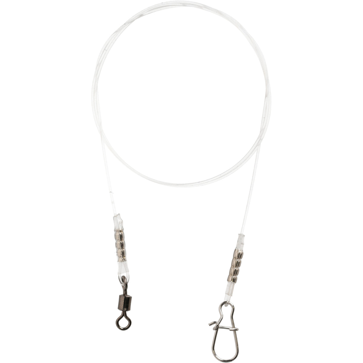 Przypony fluorocarbonowe Mikado JAWS Medium z agrafką - 25cm/12kg