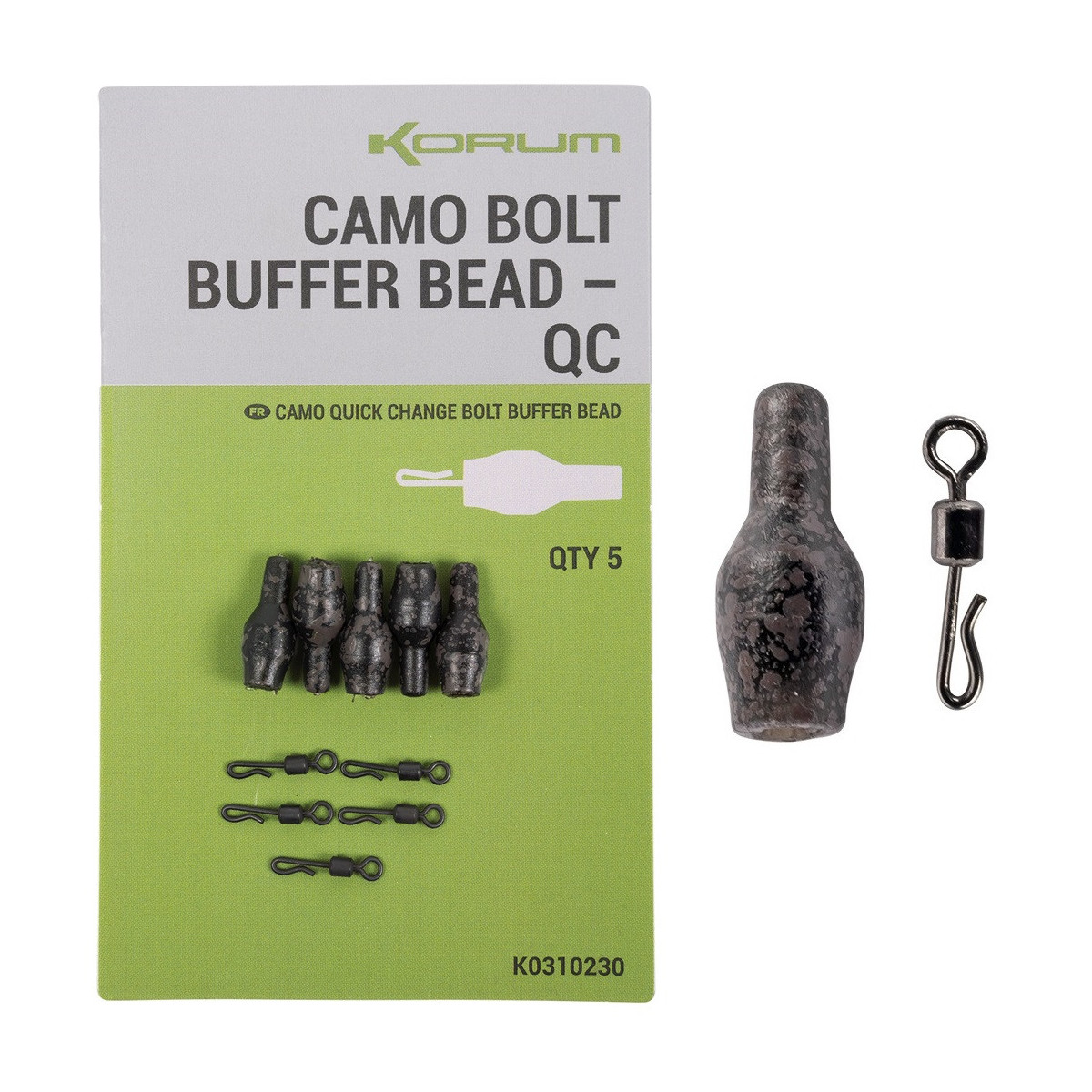 K0310230 Łączniki Korum Camo Bolt Buffer Bead - QC