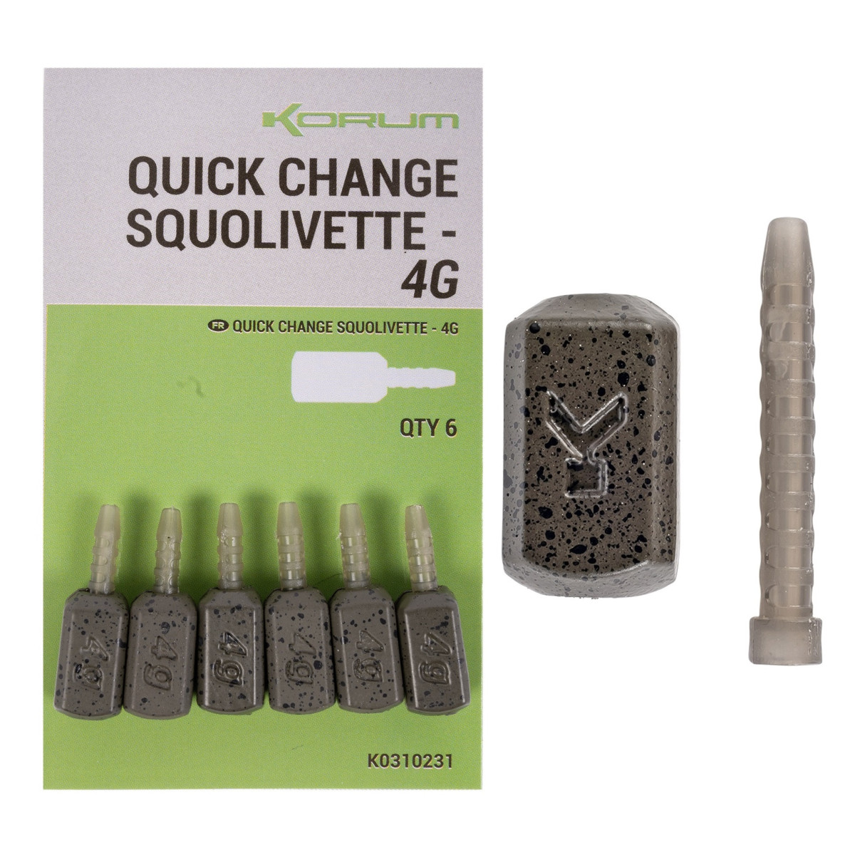 K0310231 Ciężarki Korum Quick Change Squolivettes - 4g