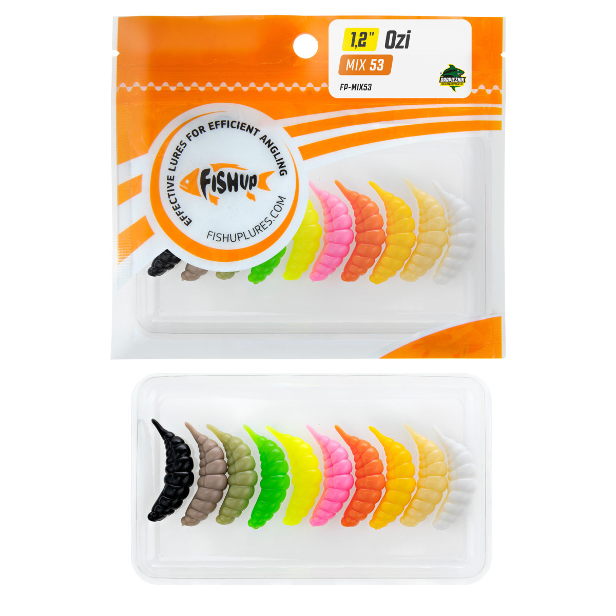 Zestaw gum FishUp Ozi 1.2" - MIX CLASSIC