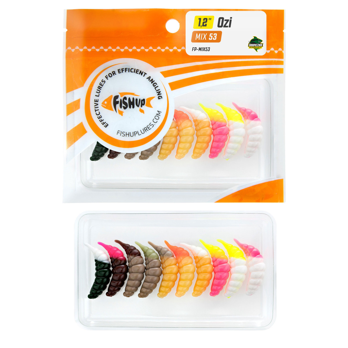 Zestaw gum FishUp Ozi 1.2" - MIX DUO