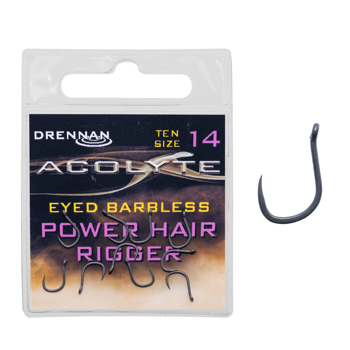 Haczyki Drennan Acolyte Power Hair Rigger - roz. 14
