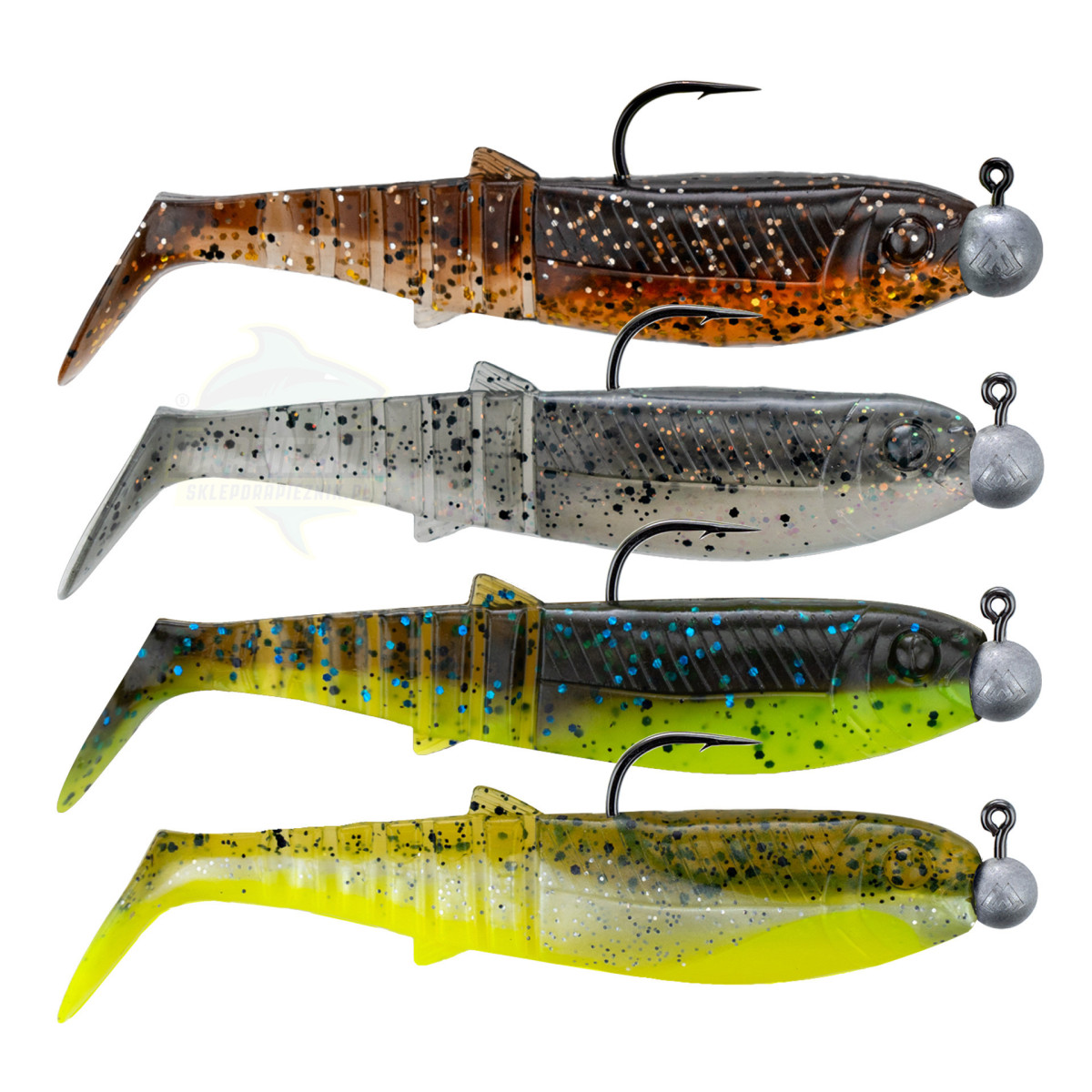 Zestaw zbrojonych gum Savage Gear Cannibal Shad 12.5cm - MIX 06