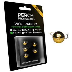 Czeburaszki wolframowe Perch Professor Wolframium GOLD 5szt. - 3.0g