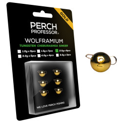 Czeburaszki wolframowe Perch Professor Wolframium GOLD 6szt. - 2.0g