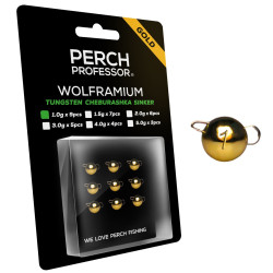 Czeburaszki wolframowe Perch Professor Wolframium GOLD 9szt. - 1.0g