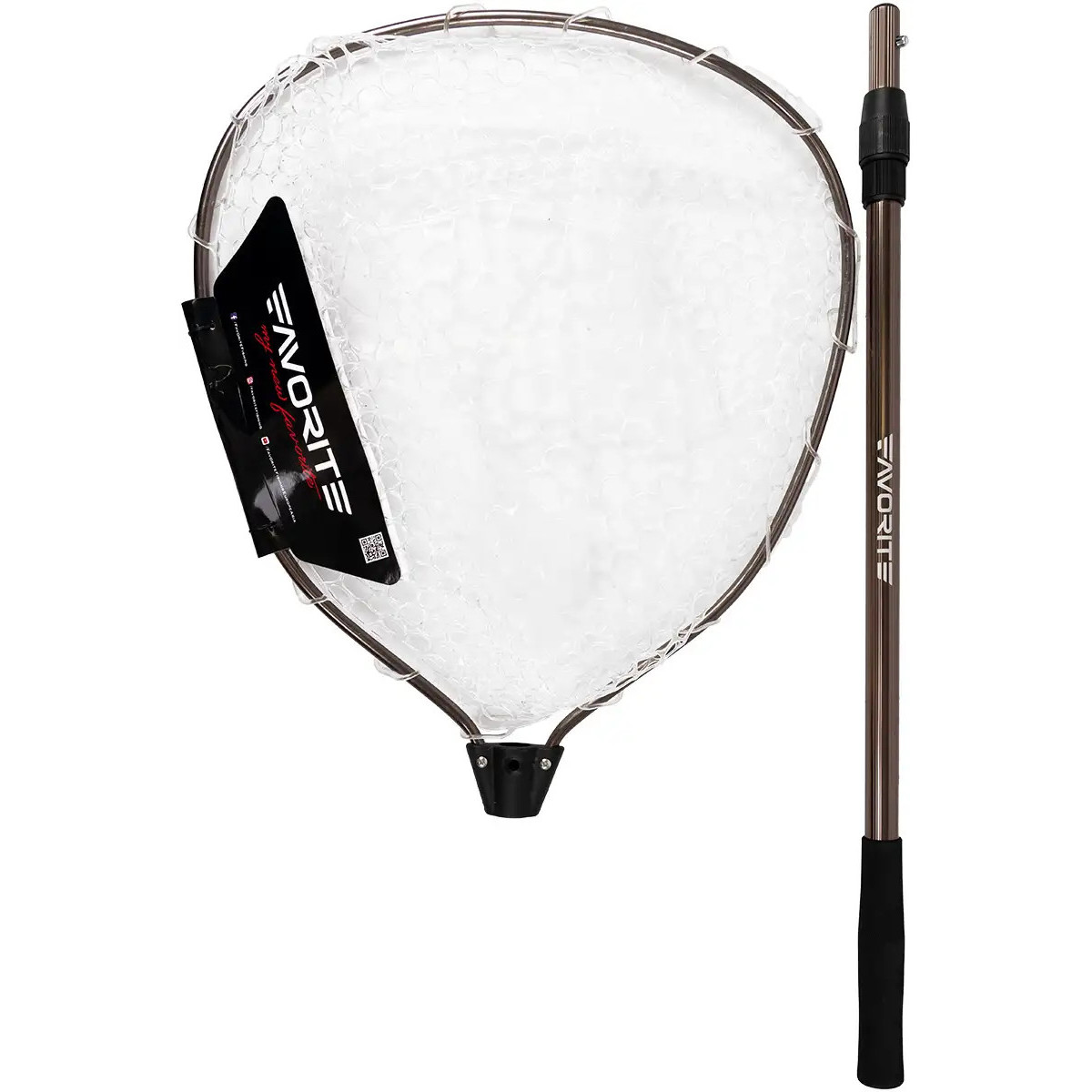 Podbierak z silikonową siatką Favorite Arena Brown ATLNBR1-190 - 190cm