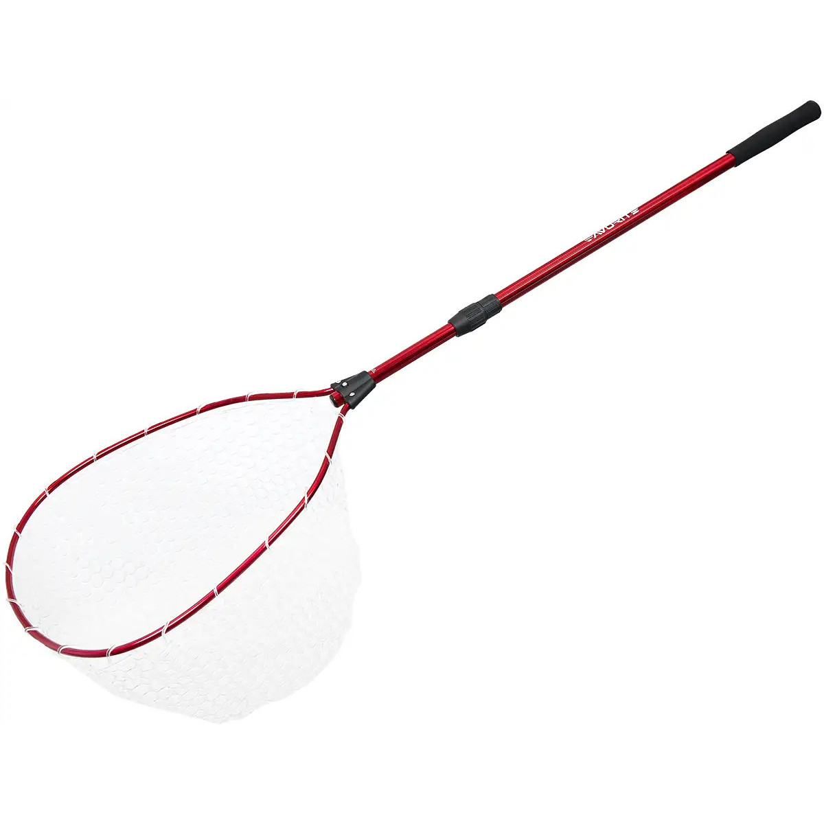 Podbierak z silikonową siatką Favorite Arena Red ATLNRD1-190 - 190cm