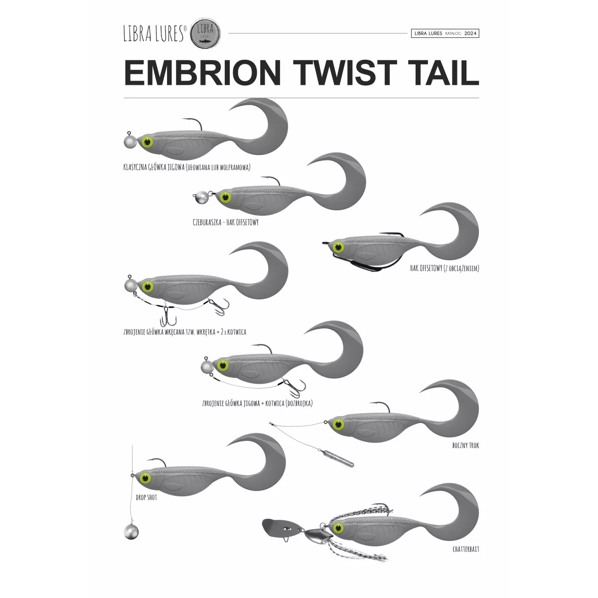 Libra Lures Embrion Twist Tail