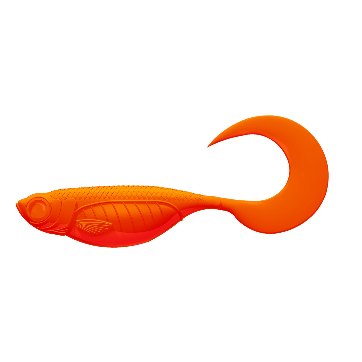 Libra Lures Embrion Twist Tail 1.75'' 4.5cm - 011 / HOT ORANGE