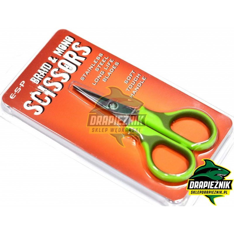 Nożyczki ESP Braid and Mono Scissors - Zielone