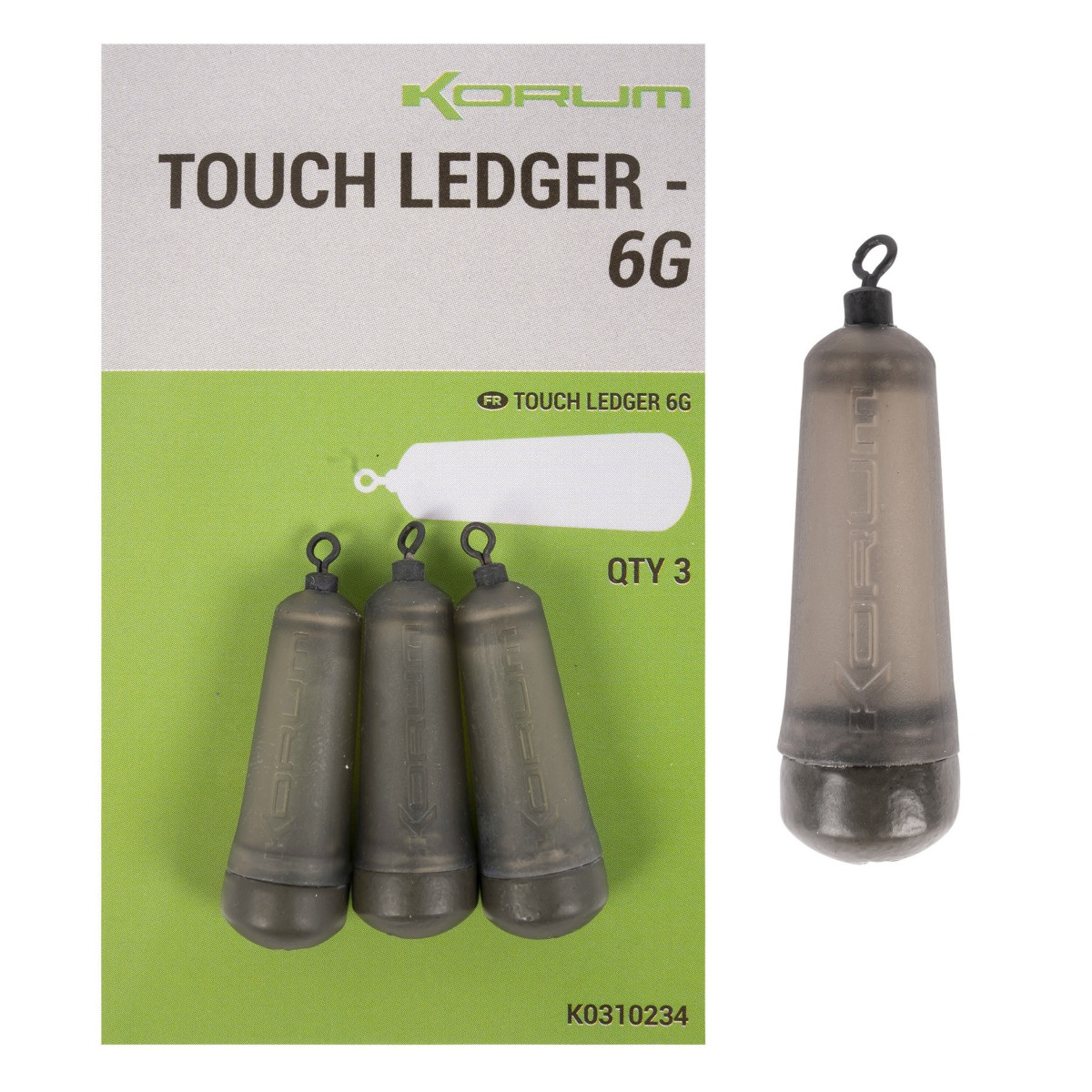 K0310234 Ciężarki Korum Touch Ledger - 6.0g