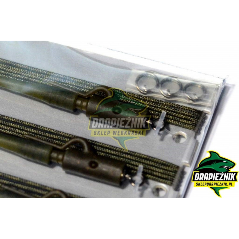 Zestawy końcowe ESP Lead Clip Rigs 1.5m - Weedy Green