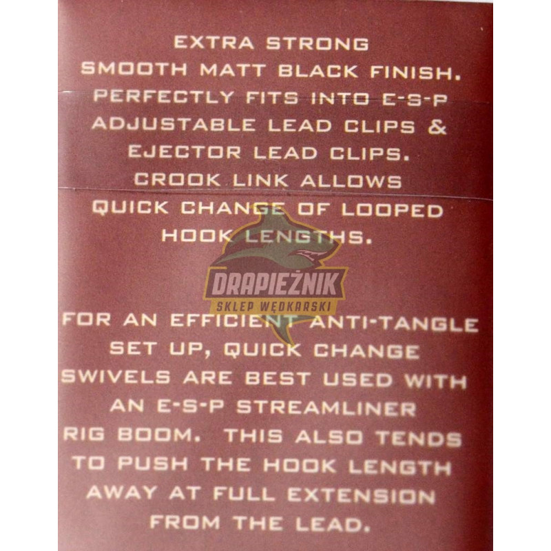 Krętliki z łącznikami ESP Quick Change Swivels