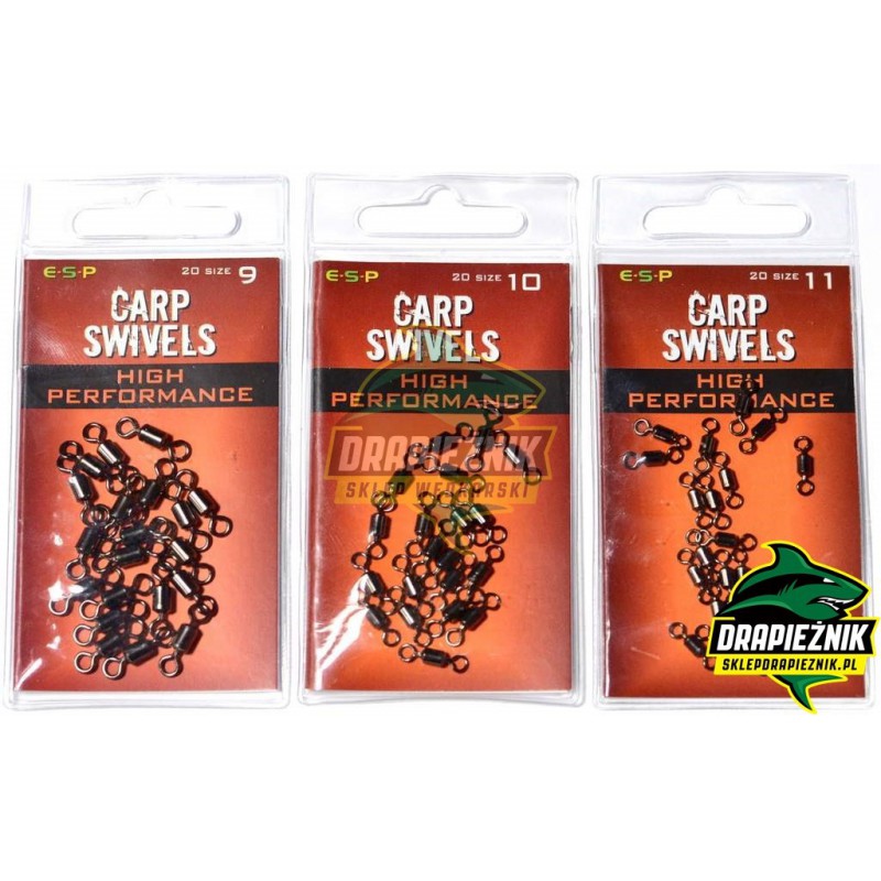 Krętliki ESP Hi-Performance Carp Swivels - roz. 9