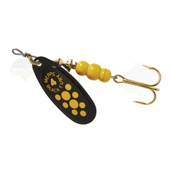 Warianty Obrotówka Mepps Black Fury 4 Czarna / Żółte kropki